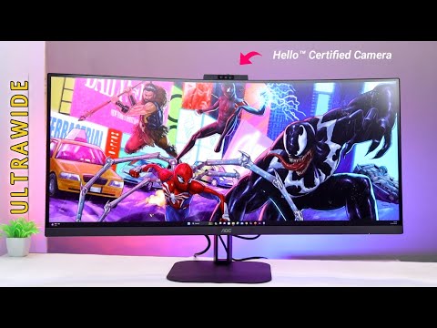 UWQHD Monitor mit Webcam AOC CU34V5CW 34" 100Hz LED VA AMD FreeSync