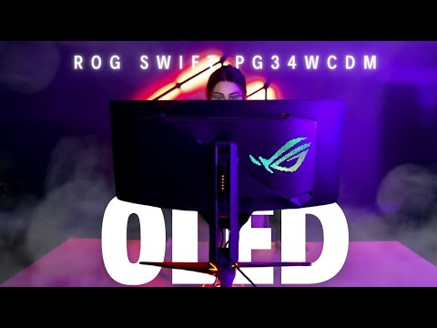 Curved UWQHD Gaming Monitor Asus ROG Swift PG34WCDM 34" 240Hz 0.03ms Gekrümmt