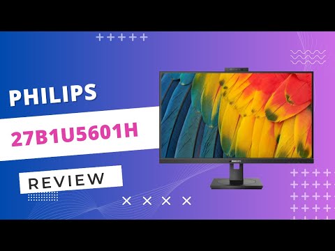 WQHD monitor with webcam Philips 27B1U5601H 27" IPS LCD flicker free