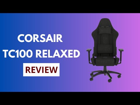 Gaming chair Corsair TC100 Relaxed imitation leather black