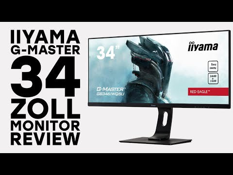 Curved UWQHD Gaming Monitor Iiyama G-Master GCB3480WQSU-B1 34" 180Hz 1ms Curved