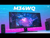 Load and play video in Gallery viewer, WQHD Monitor Gigabyte M34WQ 34&quot; 144Hz 1ms LCD