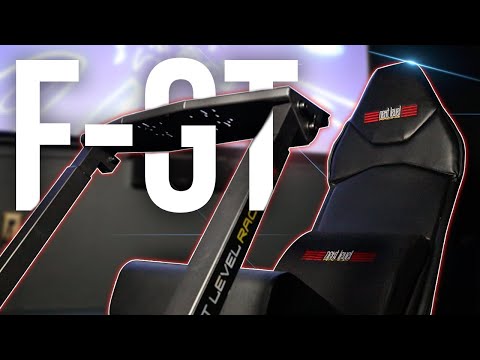 Gaming chair for racing games with steering wheel mount and pedal mount Next Level Racing F-GT Formula and GT Simulator Cockpit