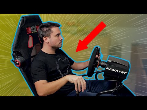 Faltbarer Gaming Stuhl mit Lenkradhalter, Pedalhalter und Schalthebel Halterung Next Level Racing F-GT Lite Schwarz (75 x 175 x 127 cm)