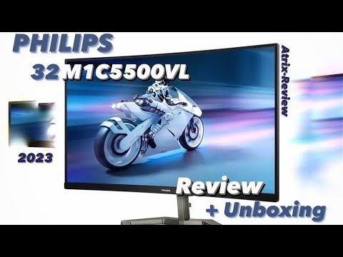 Curved WQHD Gaming Monitor Philips 32M1C5500VL 32" HDR10 VA LCD Flicker free Curved