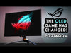 Load and play video in Gallery viewer, WQHD Gaming Monitor Asus ROG Swift PG27AQDM 27&quot; 240Hz 0.03 ms HDR10 OLED Flicker free NVIDIA G-SYNC