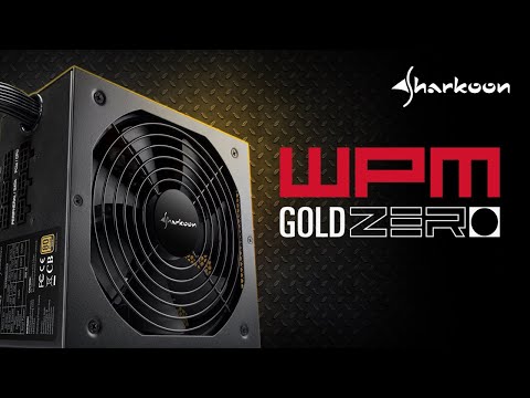 750 Watt PC power supply Sharkoon WPM Gold Zero 750W 80 Plus Gold