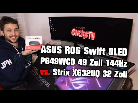 Curved DQHD Monitor Asus ROG Swift OLED PG49WCD 49" 144Hz 0.03ms Gekrümmt