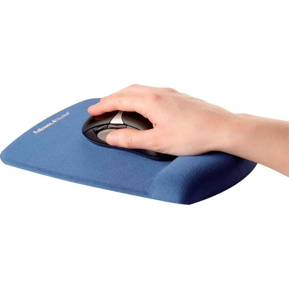 Mauspad mit Handgelenkauflage Fellowes PlushTouch S Blau (18.42 x 23.81 cm)