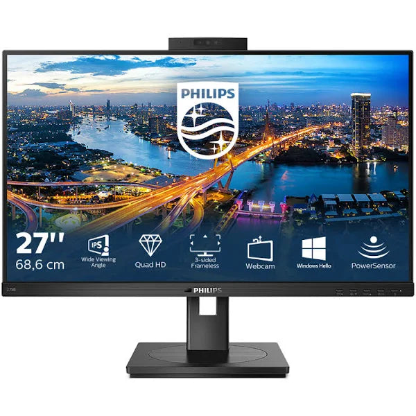 WQHD Monitor mit Webcam AOC Philips B Line 275B1H/00 27" LED IPS Flicker free