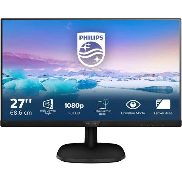 Full HD Monitor Philips 273V7QDSB 27" FHD IPS HDMI