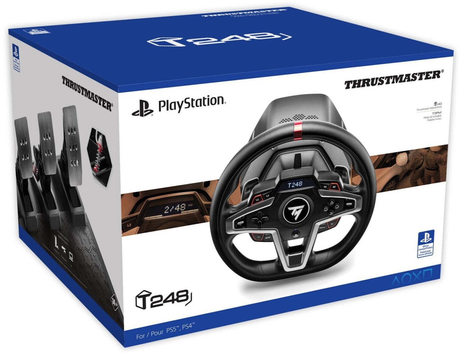 PC steering wheel with pedals Thrustmaster T248 PC/PS4/PS5