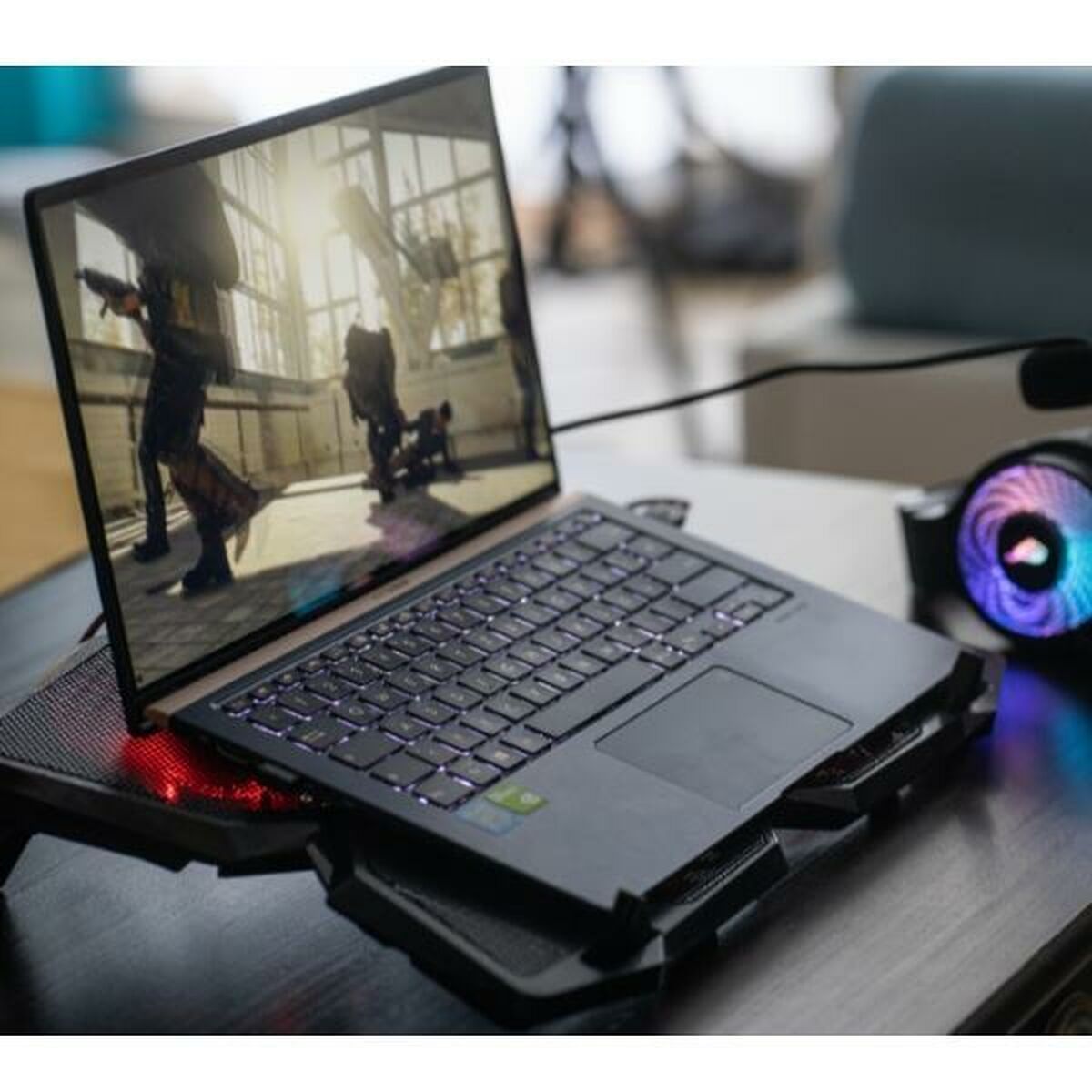 Gaming Cooling Pad for Laptop Verbatim Surefire Bora Black