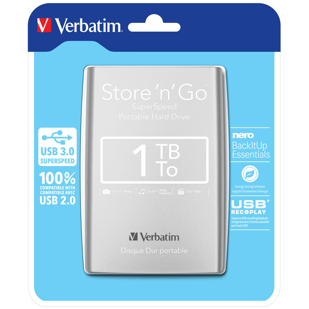 Verbatim 53071 1TB HDD external hard drive