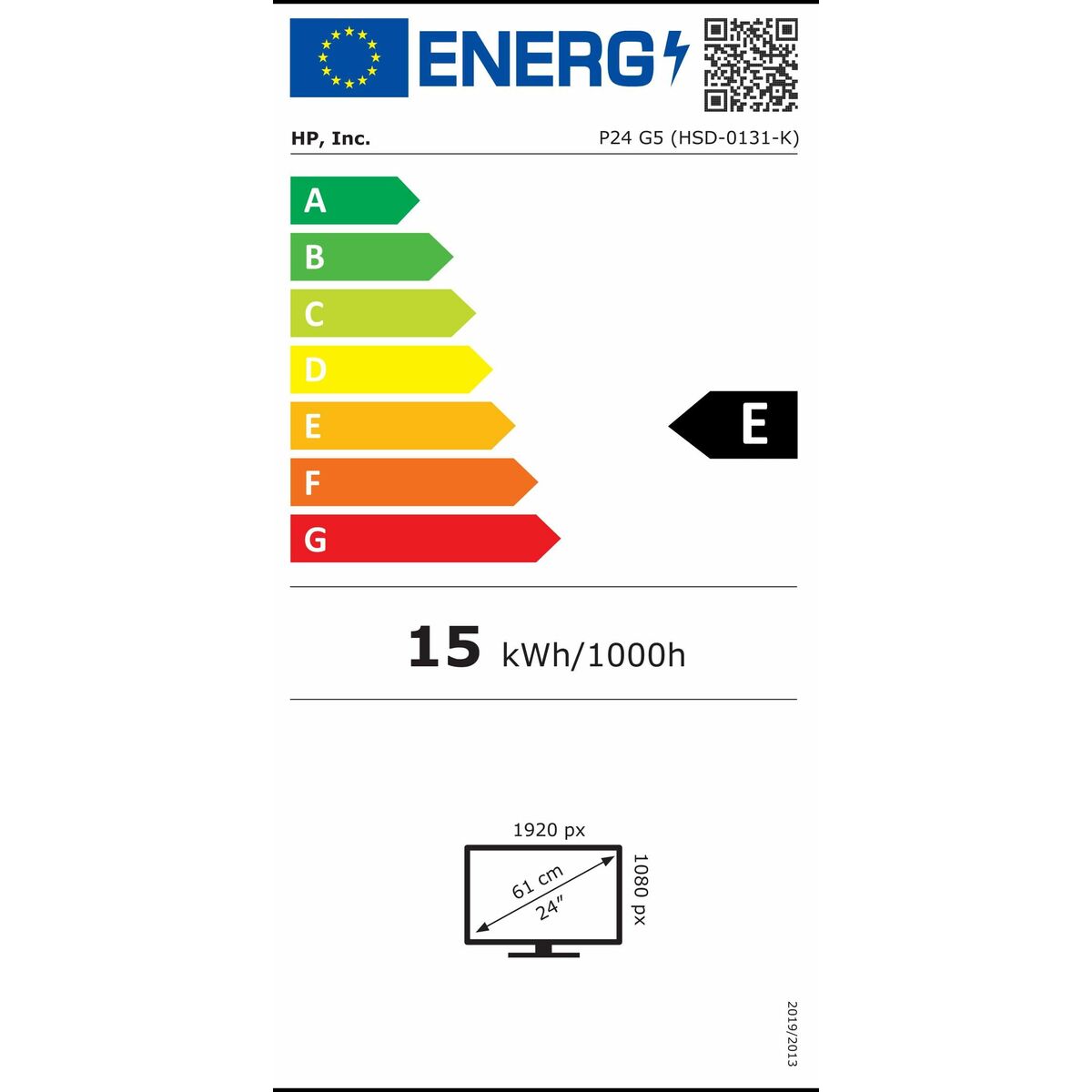 Full HD Monitor HP P24 G5 (64X66AA) 24"