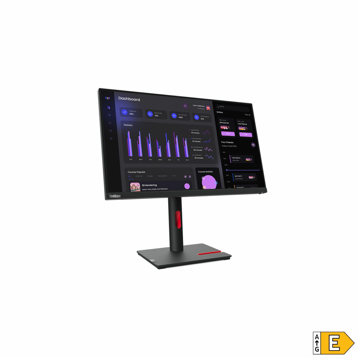 Monitor Lenovo ThinkVision T24i-30 Full HD 23.8" LED IPS Flicker free 60 Hz