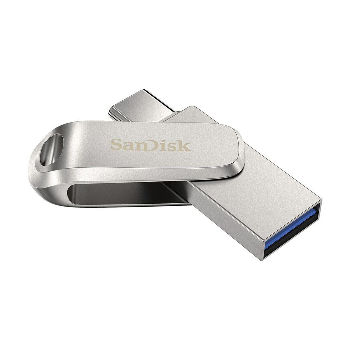 USB Pendrive SanDisk Ultra Dual Drive Luxe 512 GB Silberfarben Stahl 512 GB