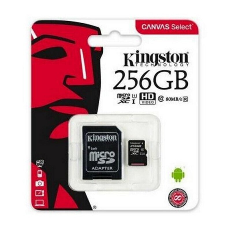 Micro SD memory card with adapter Kingston SDCS2 100 MB/s