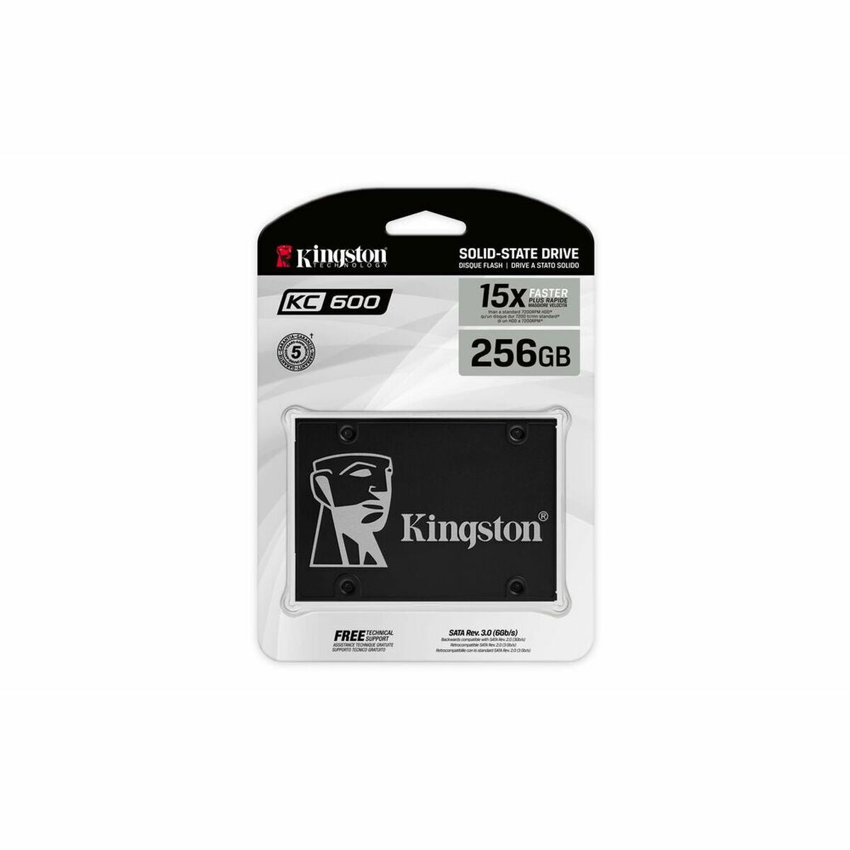 Festplatte Kingston KC600 256 GB SSD