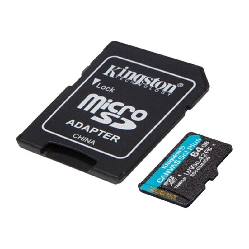 Micro SD memory card with adapter Kingston SDCG3 Black