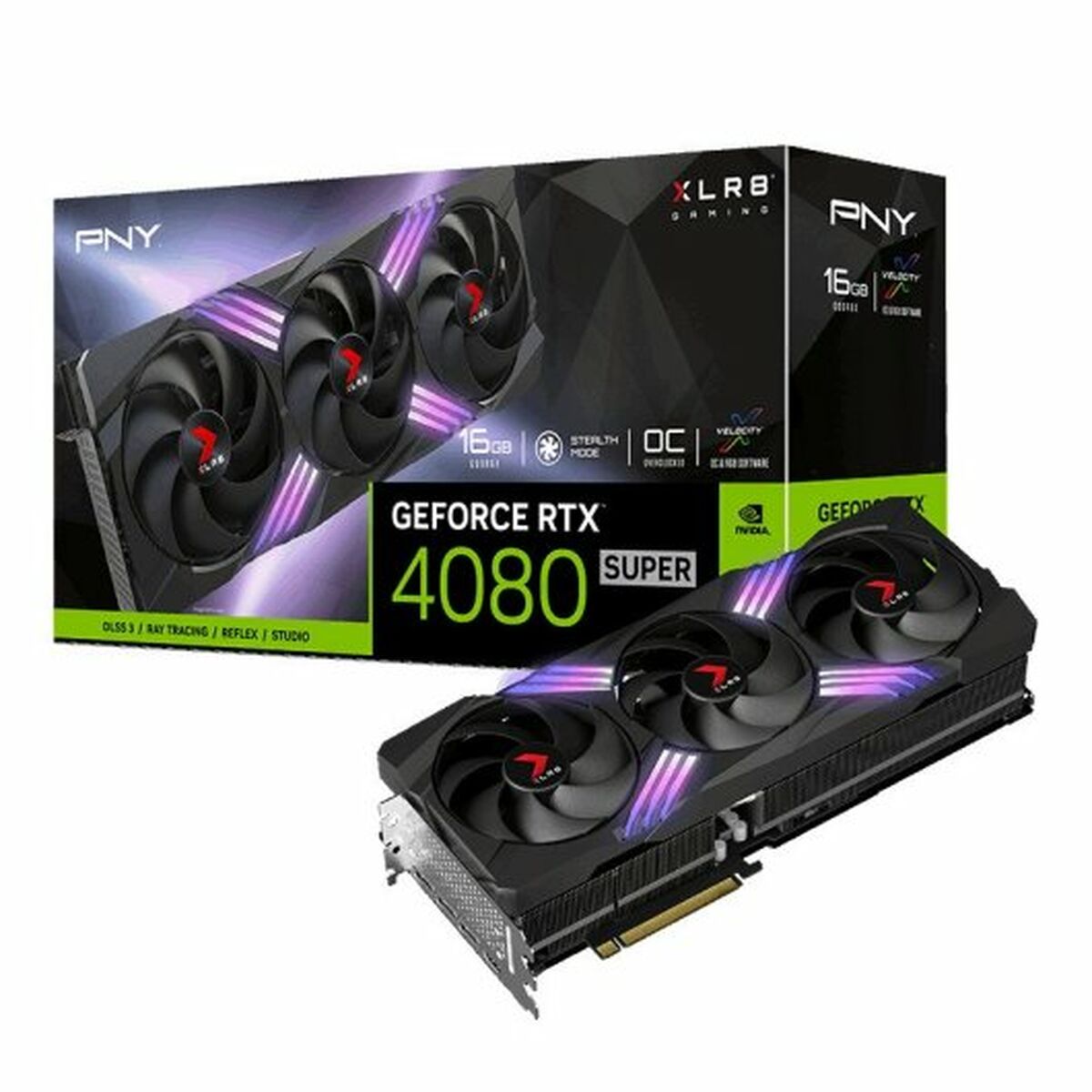 Grafikkarte PNY GeForce RTX 4080 SUPER XLR8 Gaming VERTO EPIC-X RGB 16 GB GDDR6