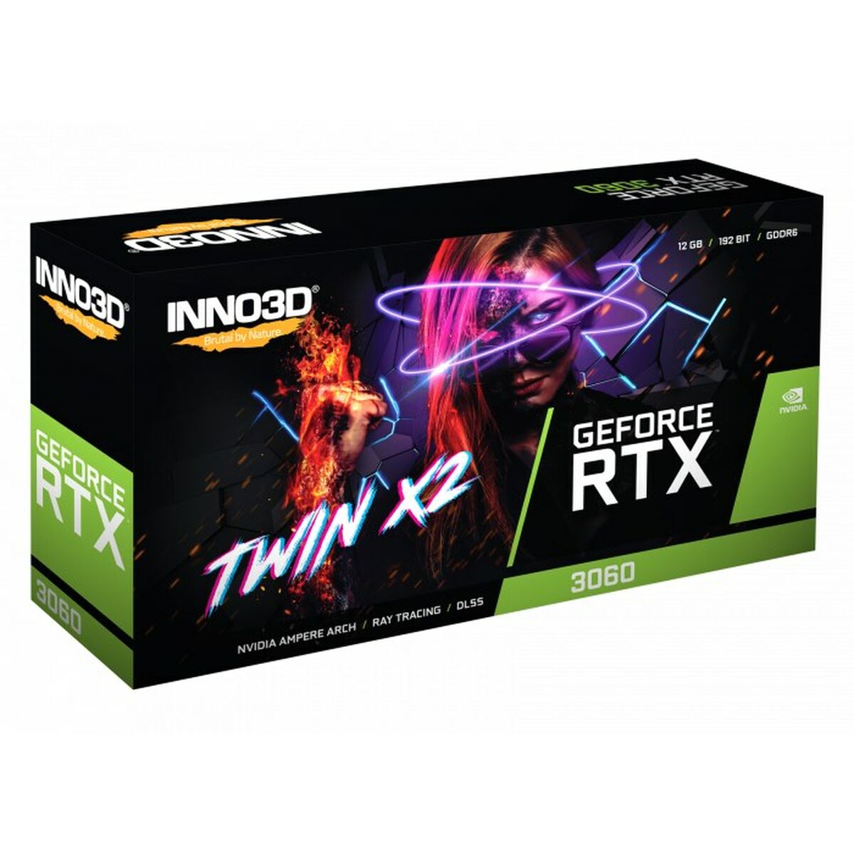 Grafikkarte INNO3D N30602-12D6-119032AH GeForce RTX 3060 12 GB RAM