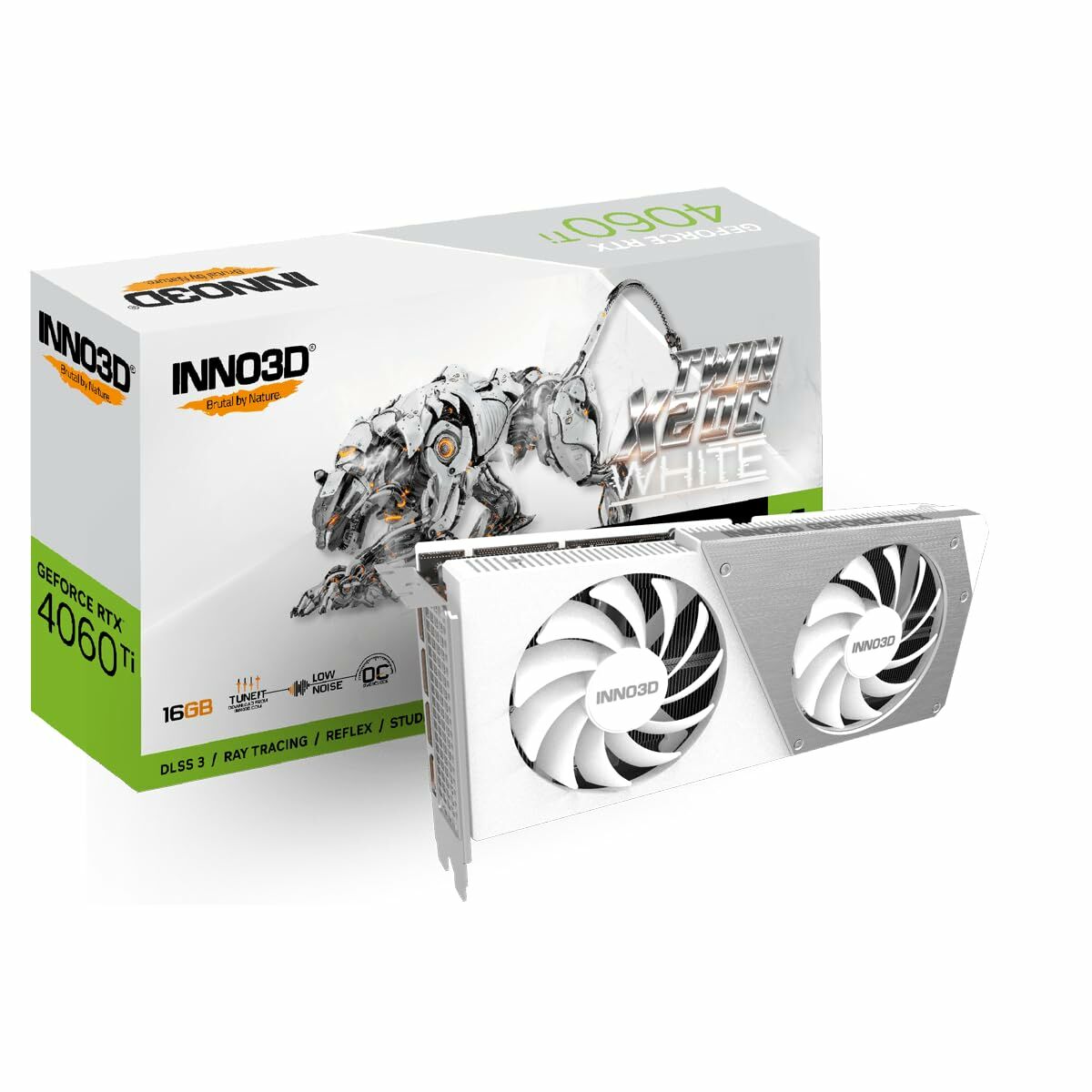 Grafikkarte INNO3D N406T2-16D6X-178055W 16 GB NVIDIA Geforce RTX 4060 Ti