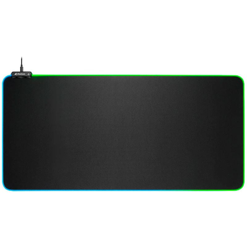 Gaming Mauspad mit Beleuchtung Sharkoon 1337 RGB V2 Gaming Mat 900 Schwarz (90 x 42,5 cm)