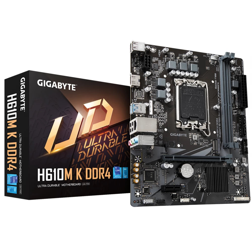 Socket 1700 Mainboard/Motherboard Gigabyte H610M K DDR4 1.0 LGA1700