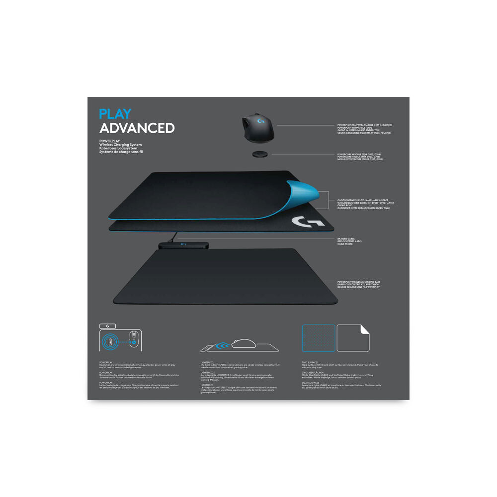 Anti-slip mat Logitech 943-000110 Charger Black