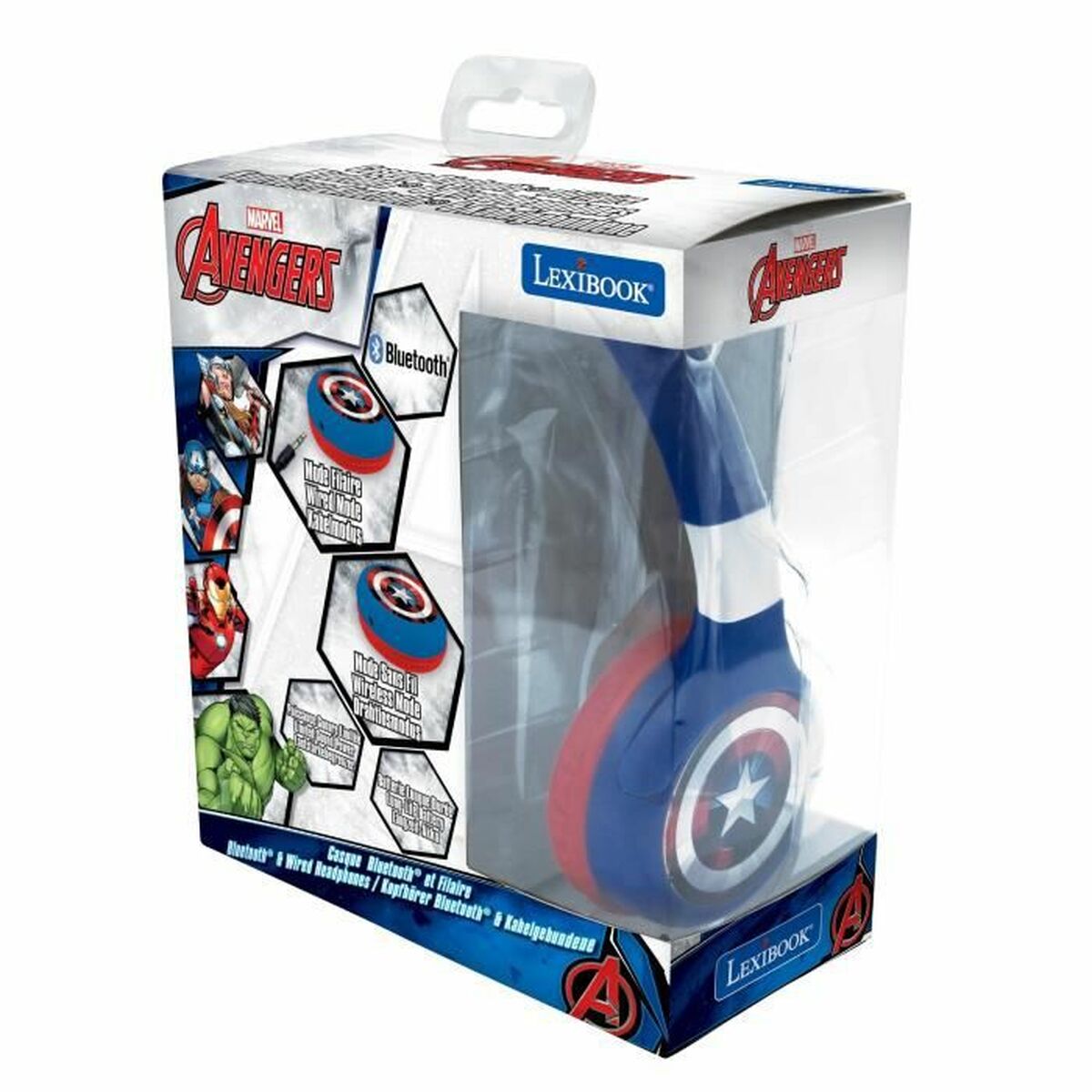 Bluetooth headphones Lexibook Avengers 2-in-1