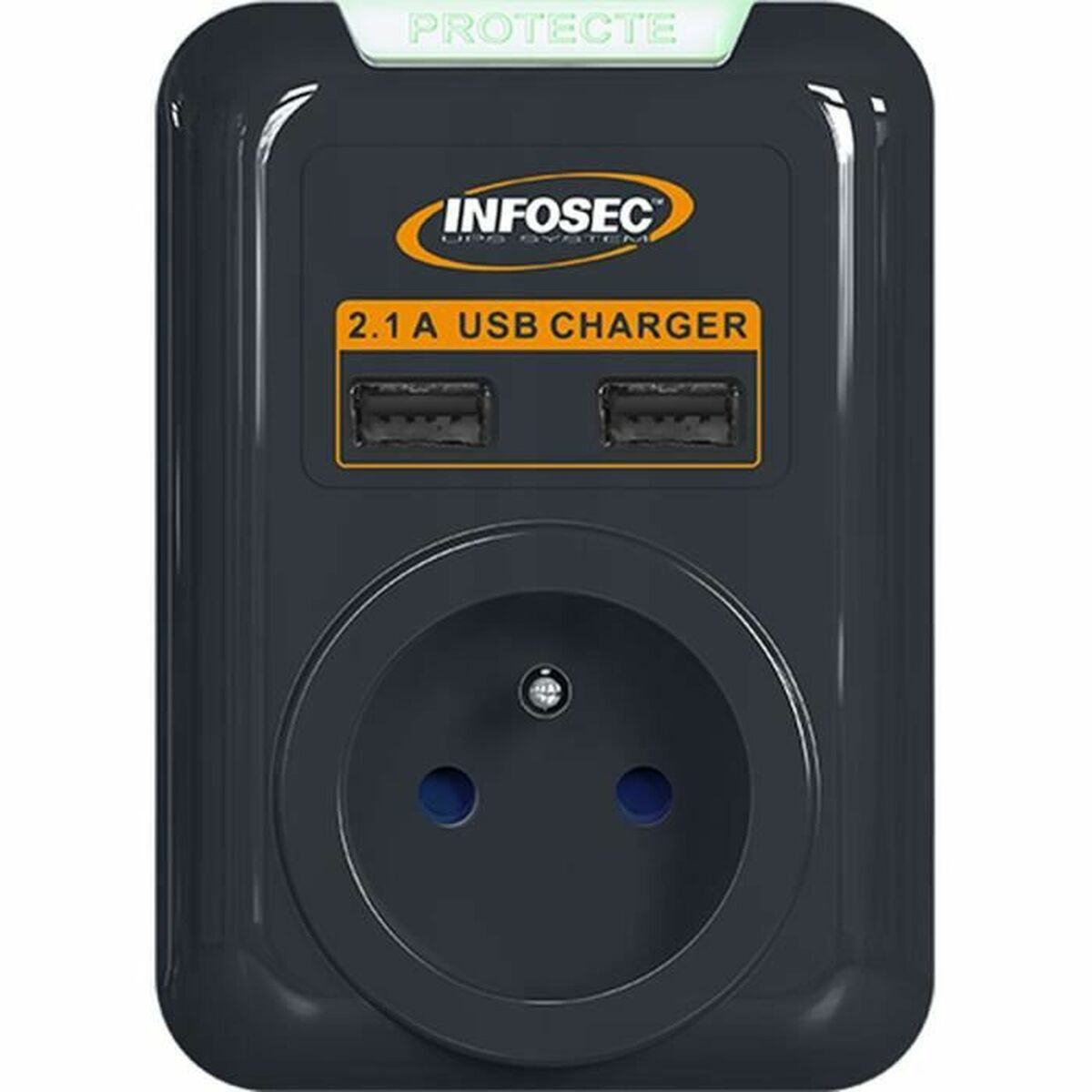 Surge Protector INFOSEC S1 USB NEO Black