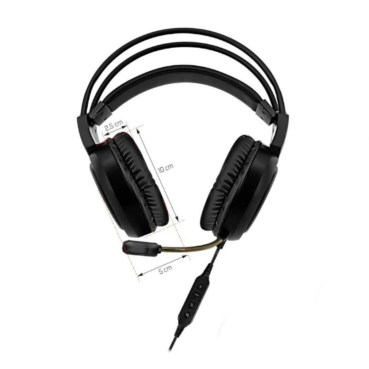 Headphones with microphone Spirit of Gamer Elite H10 Black