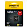 Micro SD memory card with adapter INTENSO 34234 UHS-I Premium Black