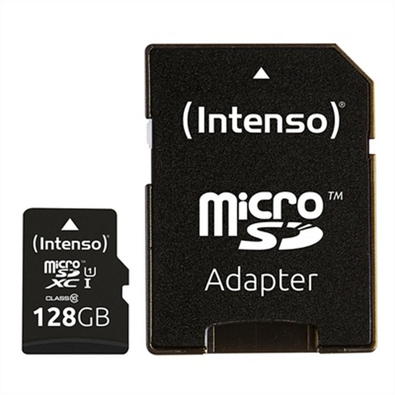 Micro SD memory card with adapter INTENSO 34234 UHS-I XC Premium Black