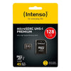 Micro SD memory card with adapter INTENSO 34234 UHS-I XC Premium Black