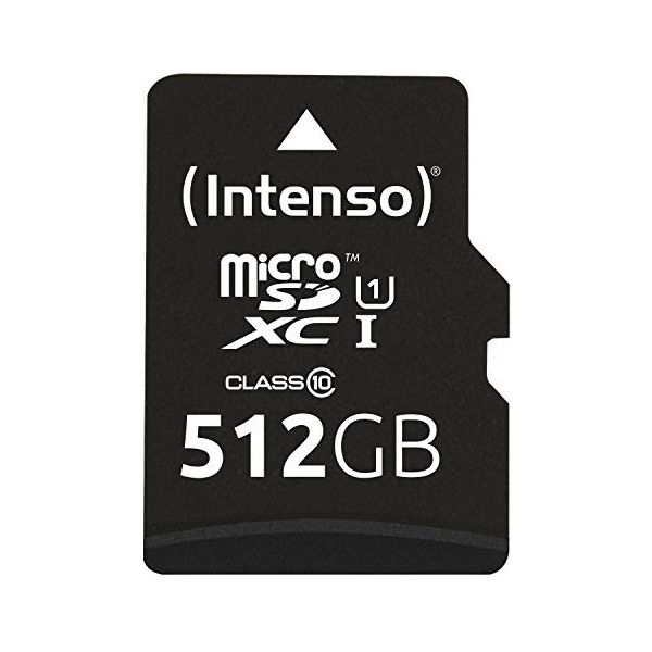 Micro SD memory card with adapter INTENSO 3423493 512 GB 45 MB/s