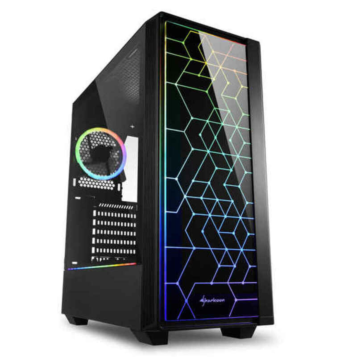 ATX Semi-Tower Rechner Sharkoon RGB LIT 100