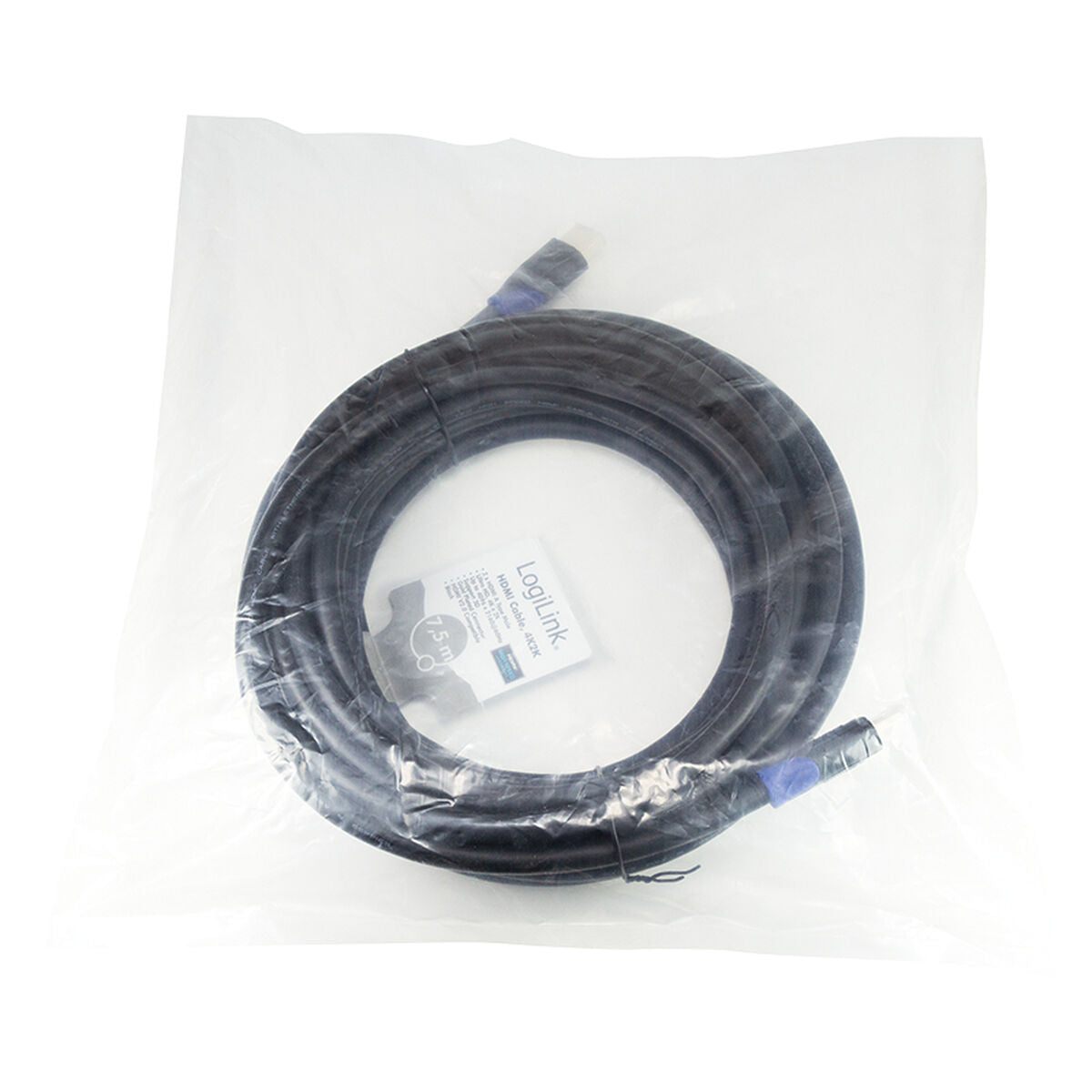 HDMI Cable LogiLink CH0065 Black 7.5 m