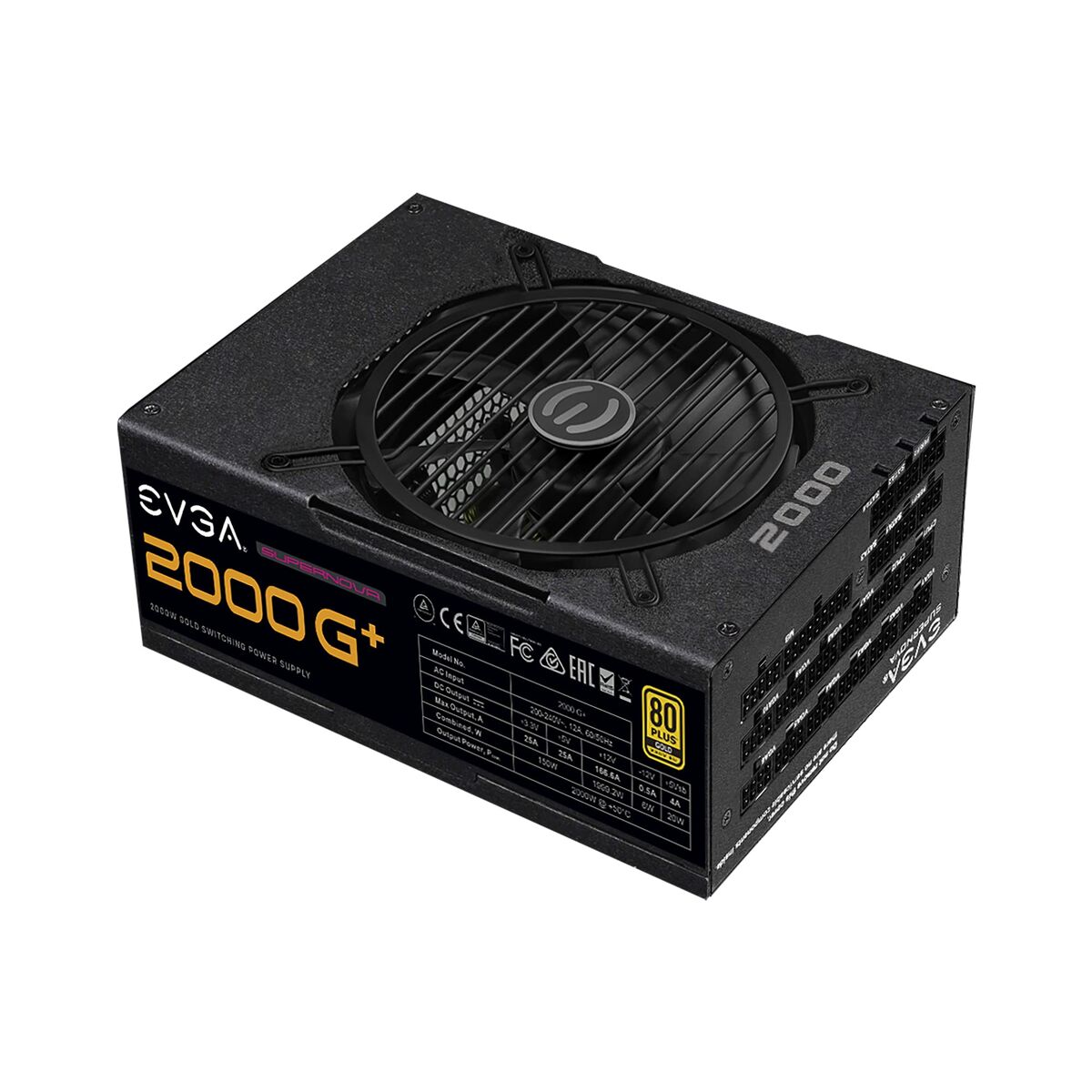 Power source Evga SuperNOVA 2000 G1+ 2000 W 80 Plus Gold Modular