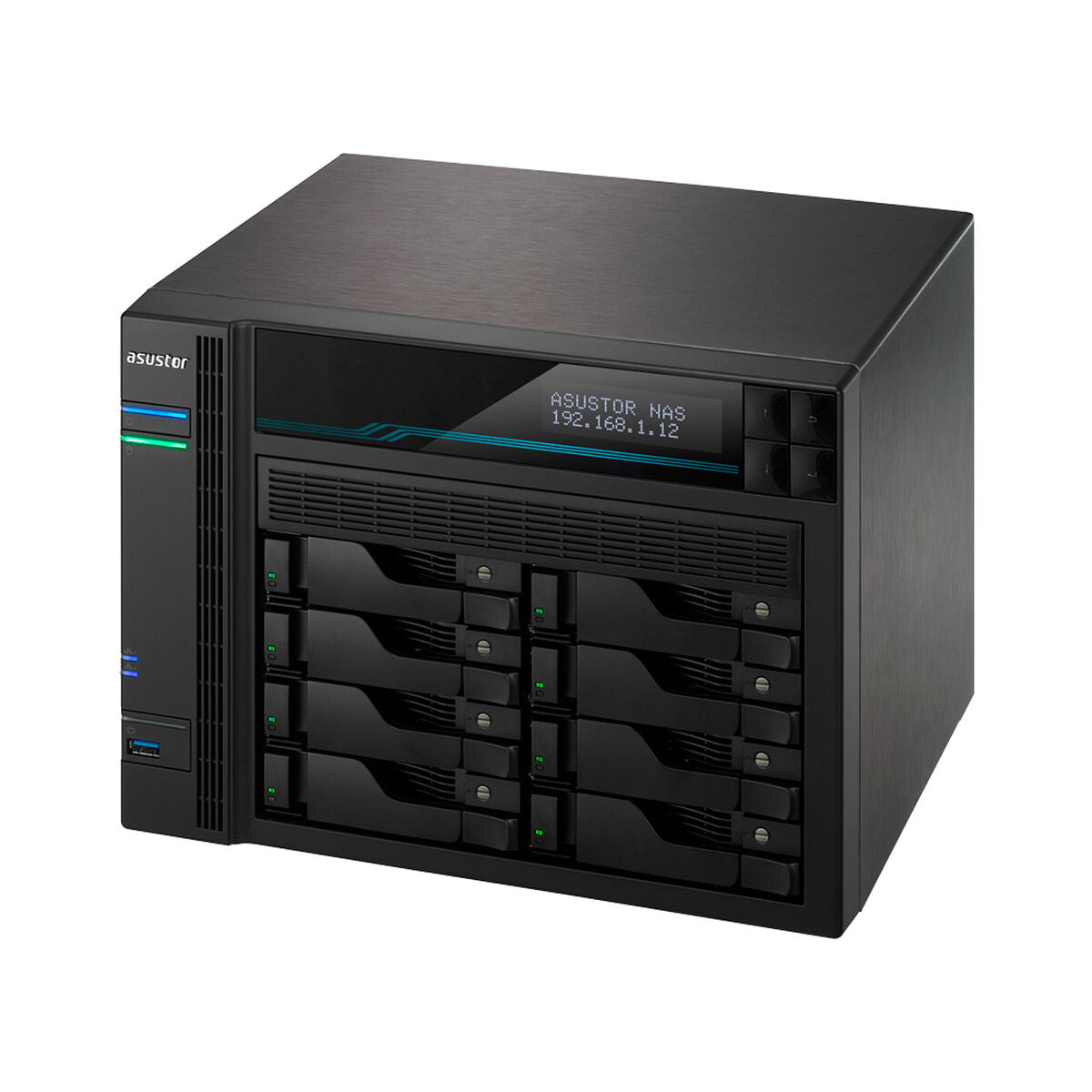 NAS-Netzwerk-Speicher Asustor Lockerstor 10 AS6510T Schwarz Intel Atom C3538