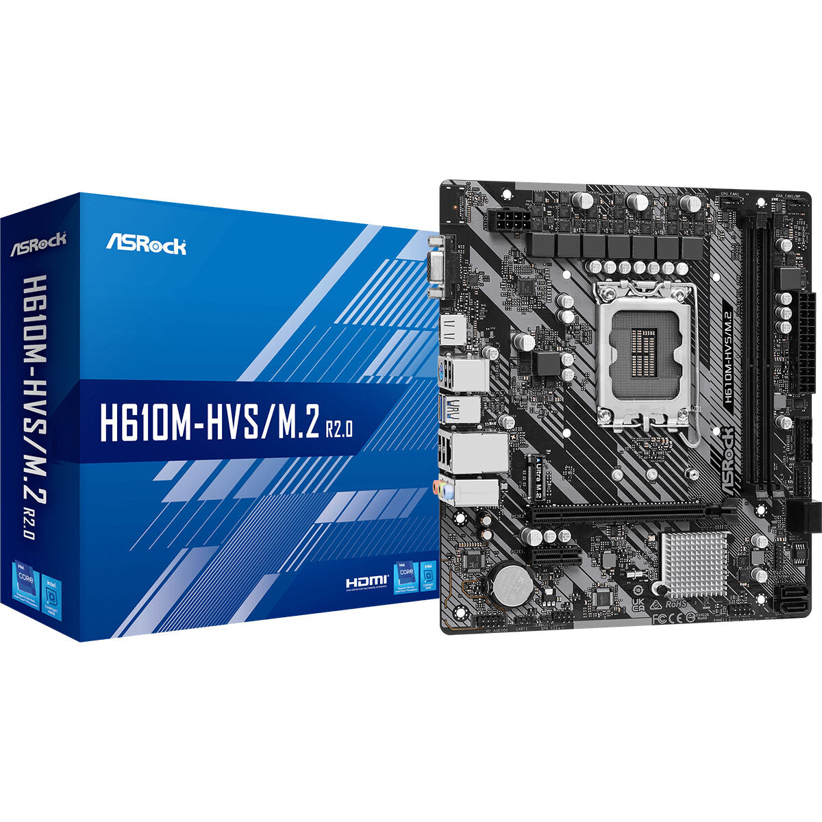 Motherboard ASRock H610M-HVS/M.2 R2.0 INTEL H610 LGA 1700