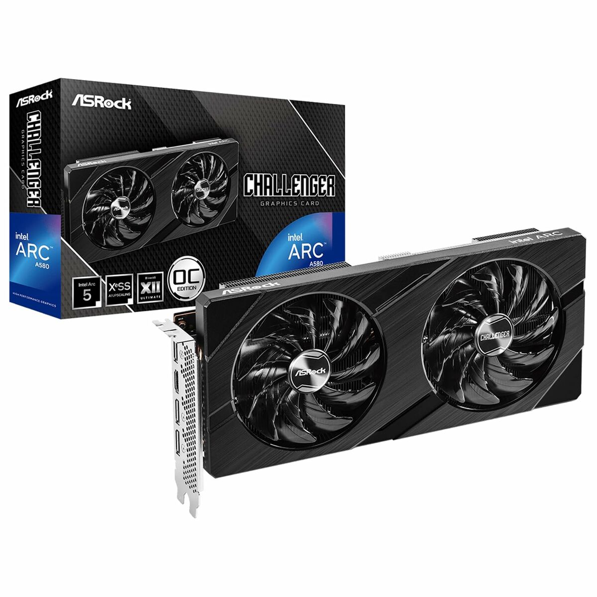 Graphics card ASRock A580 CL 8GO 8GB GDDR6 Intel ARC A580