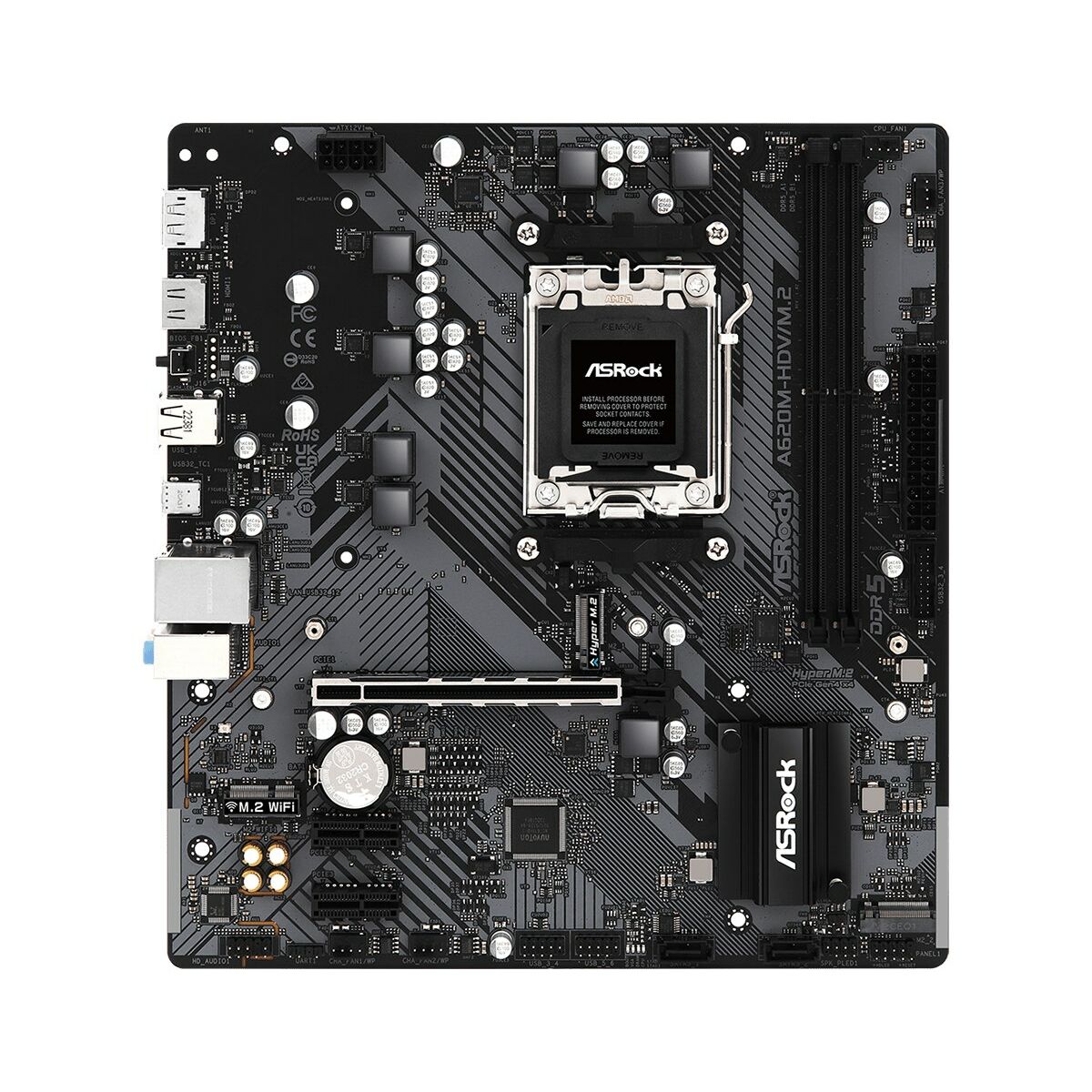 Motherboard ASRock A620M-HDV/M.2 AMD AM5 AMD A620