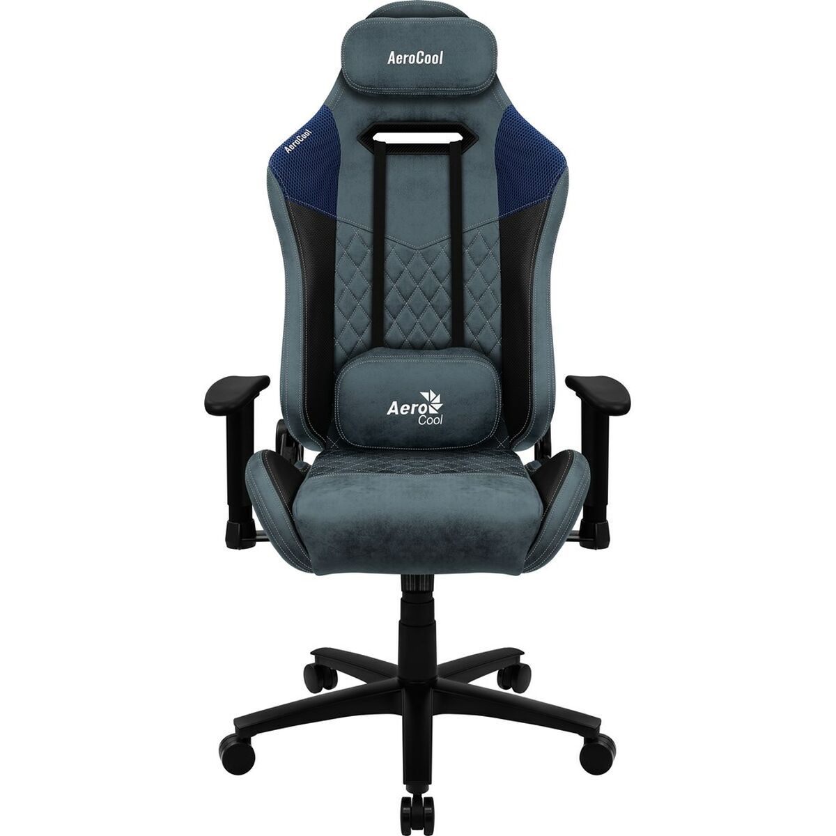 Gaming-Stuhl Aerocool DUKE AeroSuede 180º Blau Schwarz/Blau