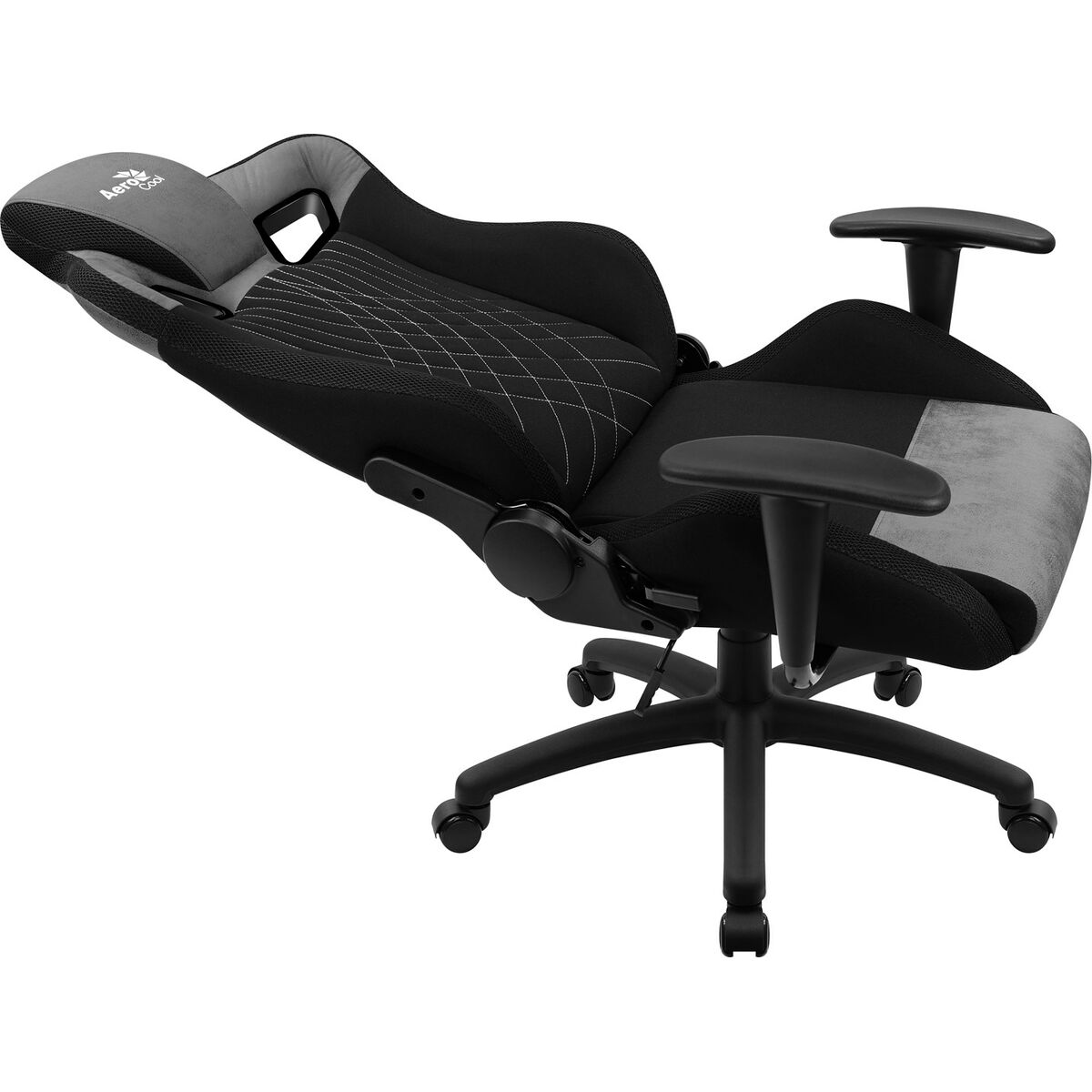 Gaming Chair Aerocool EARL AeroSuede 180º Black Gray