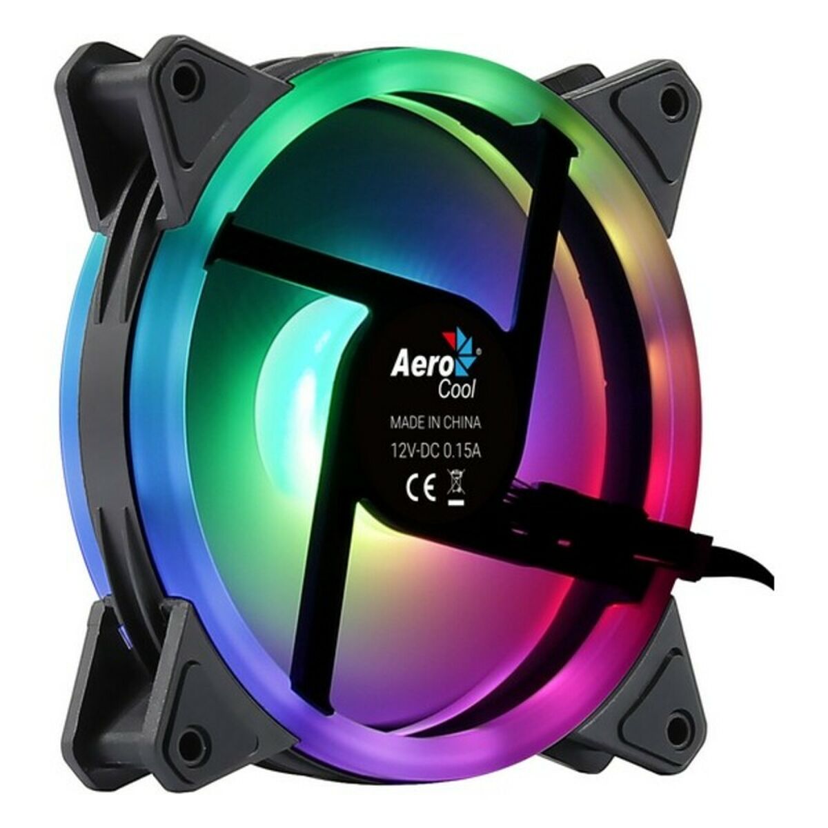 Box Ventilator Aerocool DUO12 1000rpm (Ø 12 cm) RGB