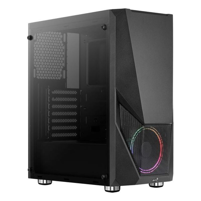 ATX Semi-Tower Gehäuse Aerocool PGS Zauron FRGB-G-BK-V1 Schwarz