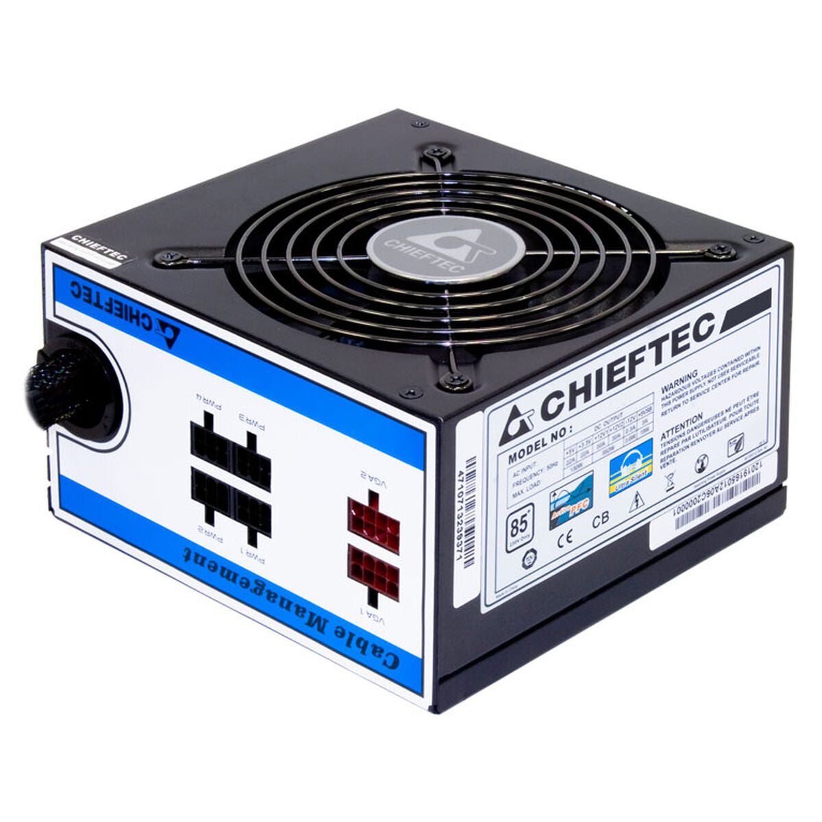 Stromquelle Chieftec CTG-750C 750 W 130 W RoHS CE 80 PLUS FCC Modular ATX