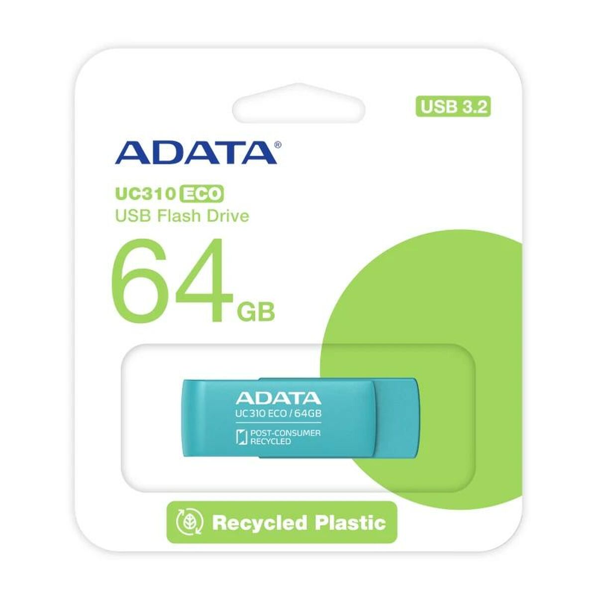 USB Pendrive Adata UC310 64GB green